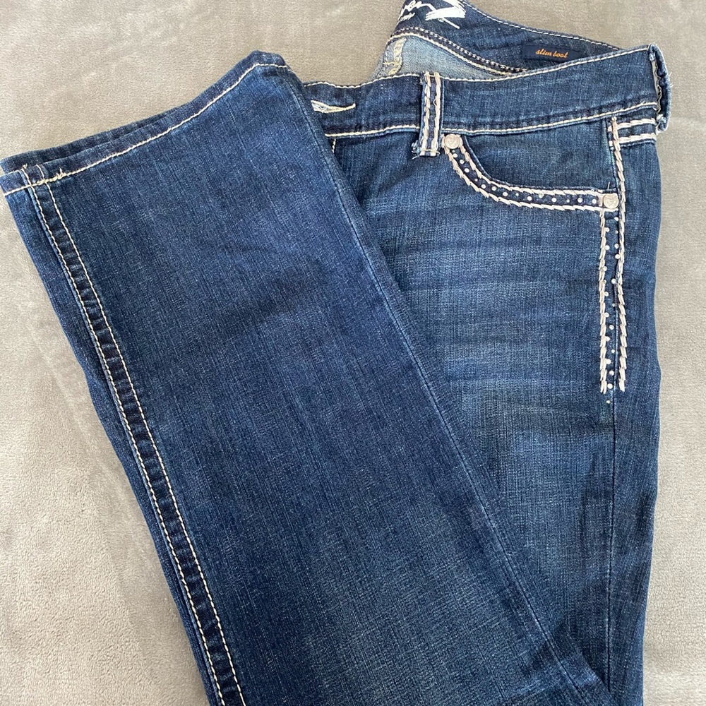 Seven7 Luxe Bootcut Embellished Jeans